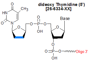 picture of dideoxy T 5' (2'3-ddT)